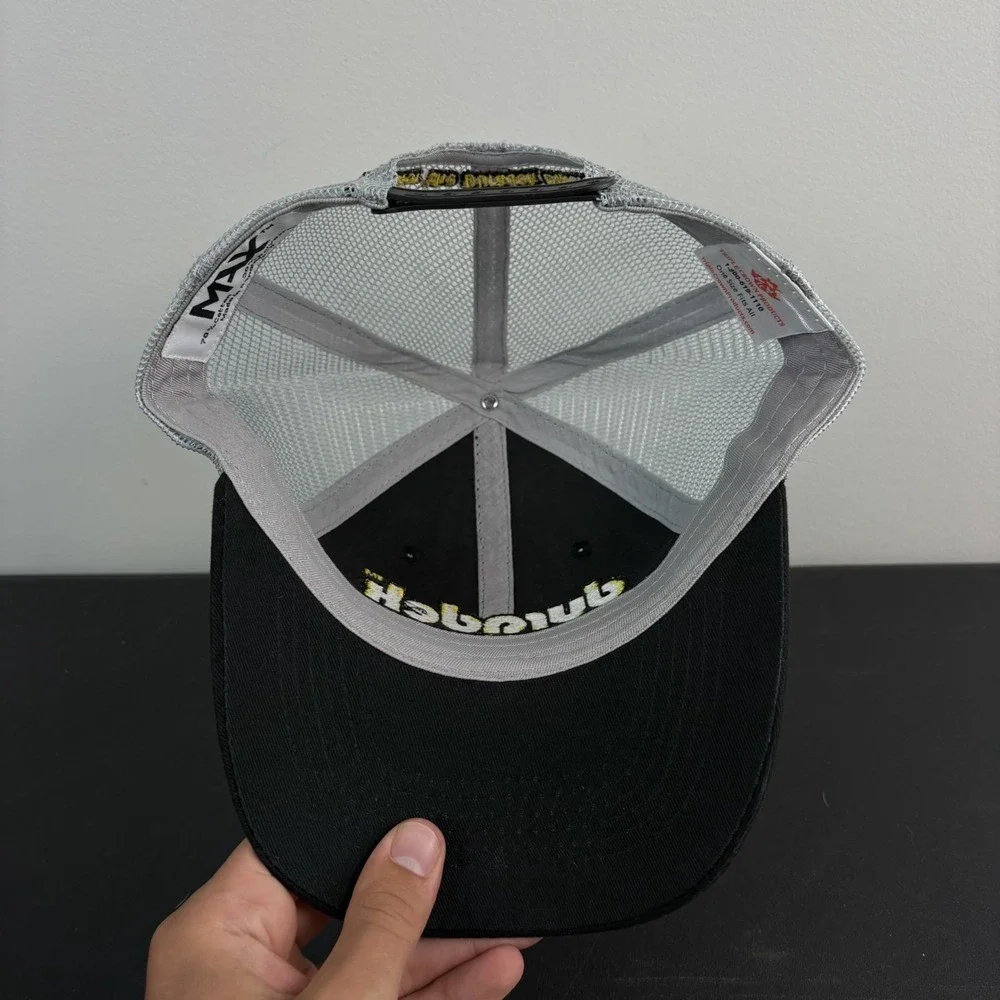 Duradek‎ Northwest Trucker Hat Black Grey Mesh Cap Workwear Snapback Adjustable